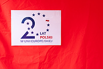 Naklejka 20 lat polski w UE