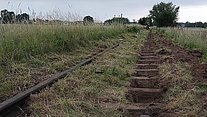 szyny materiały nawierzchni dla Towarzystwa Stargardzkiej Kolei Dojazdowej fot. K. Skrzypczyk 