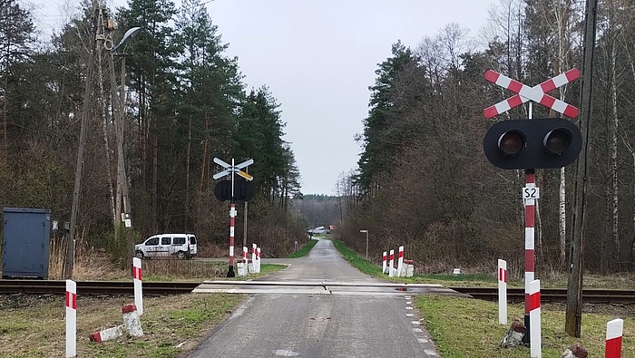 Przejazd kolejowo-drogowy w Korzenicy