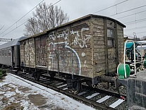 Wagon z Kłodzka  XH 826057 podczas transportu  Fot Krzysztof Jakubina