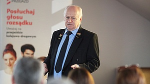 Dyr. Kiełczynski podczas warsztatów