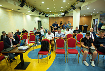 Uczestnicy warsztatu dla instruktorów nauki jazdy i egzaminatorów WORD w Mielcu
