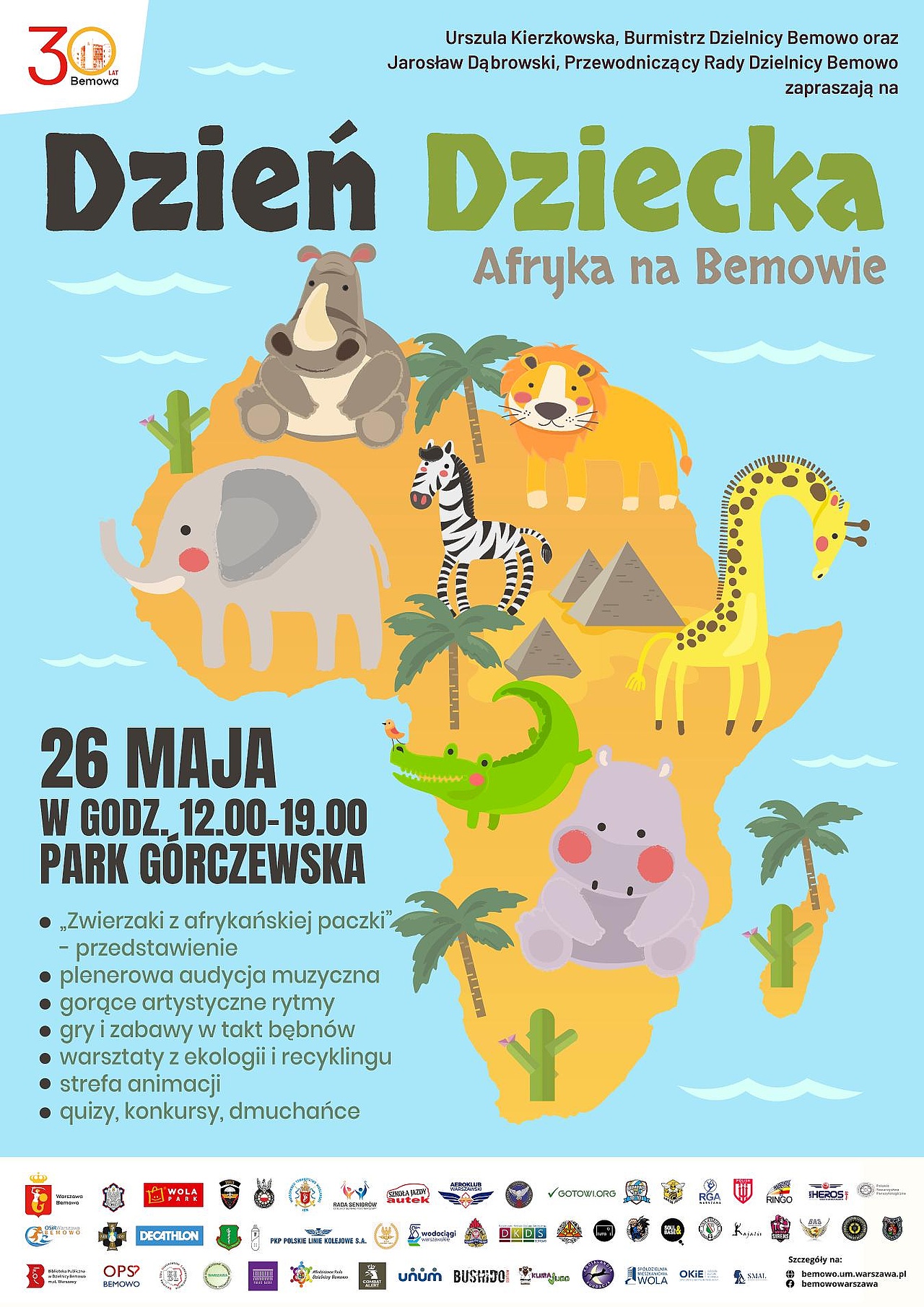 Plakat pikniku z informacjami z aktualności